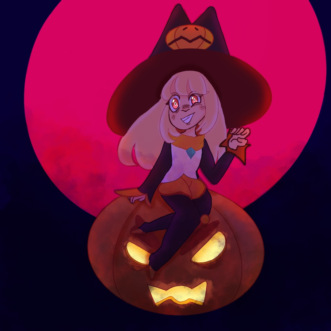 Fanart: Jack_O_Lyn Halloween character illustration